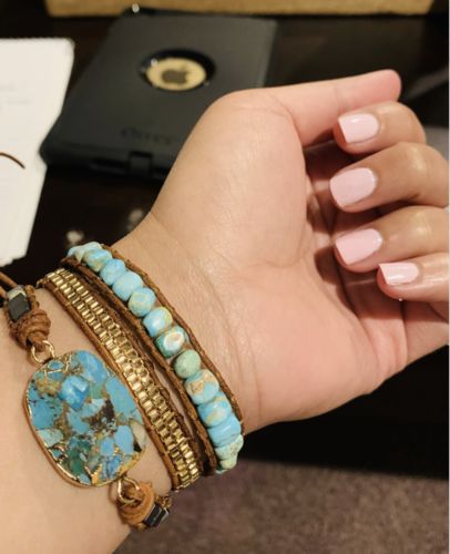 Customer photo review of Türkis & Jaspis Healing - Armband