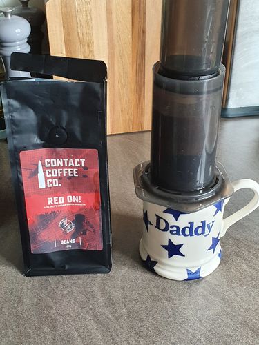 Customer photo review of Red On! Coffee