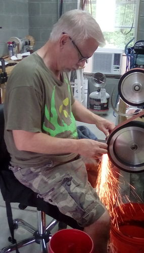 Customer photo review of 2 x 72 Inch EdgeCore Premium Ceramic Grinding Belts