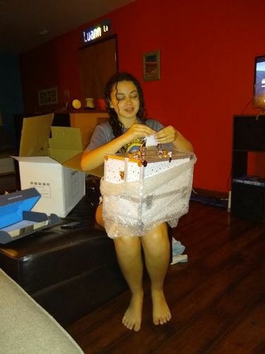 Customer photo review of Joligrace White Star Makeup Case