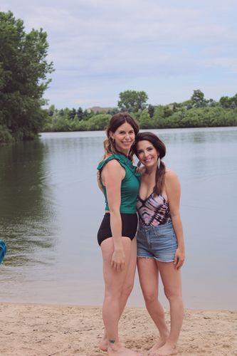 Customer photo review of Ocean Breeze Top | Emerald Green