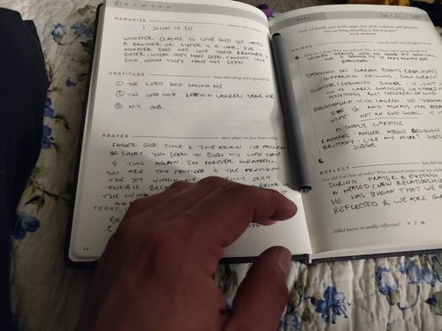 Customer photo review of The Daily Kairos Journal 2-Pack