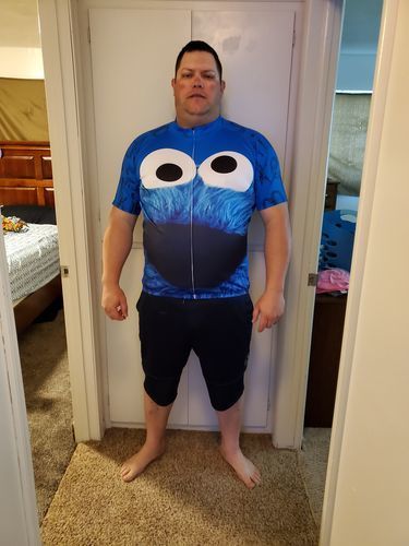 Customer photo review of Unicorn Power Short Sleeve Cycling Jersey
