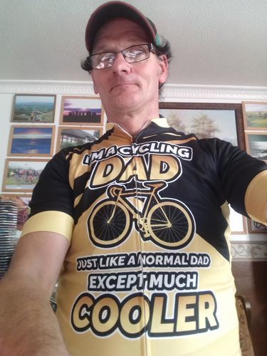 Customer photo review of California Republic White Cycling Jersey Short Sleeve