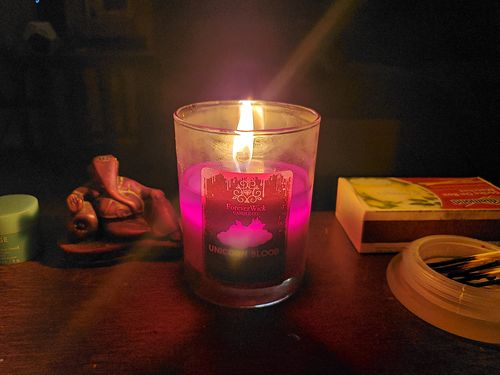 Customer photo review of Unicorn Tears Diamond Candle