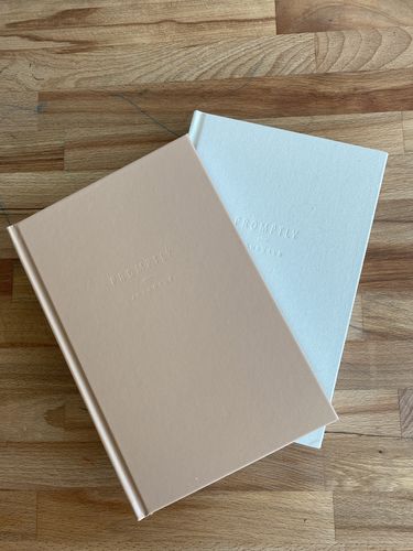 Customer photo review of Childhood History Journal - Cashew - Shannon Tripp X Promptly Journals