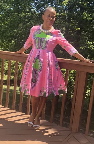 Customer photo review of AKA Dashiki Dress