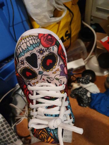 Customer photo review of Skulls Handcrafted Sneakers