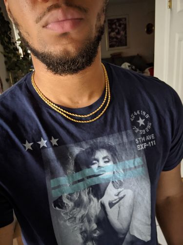 Customer photo review of Rope (Gold) 3mm