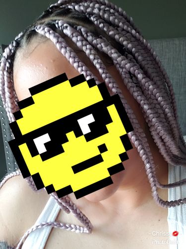 Customer photo review of OUTRE SYNTHETIC PRE STRETCHED ULTRA BRAID - XPRESSION 3X 52"