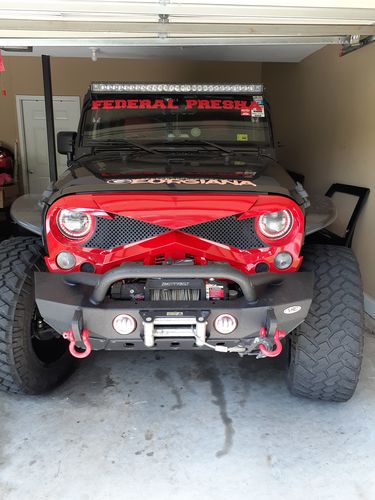 Customer photo review of Hawke Grille - Red (07-18 Jeep Wrangler JK)