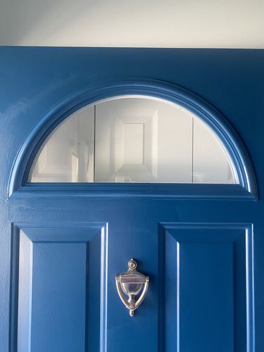 Customer photo review of Clear 1 Lite Glass and Frame Kit (Fanlite 22" x 10" Glass Size)