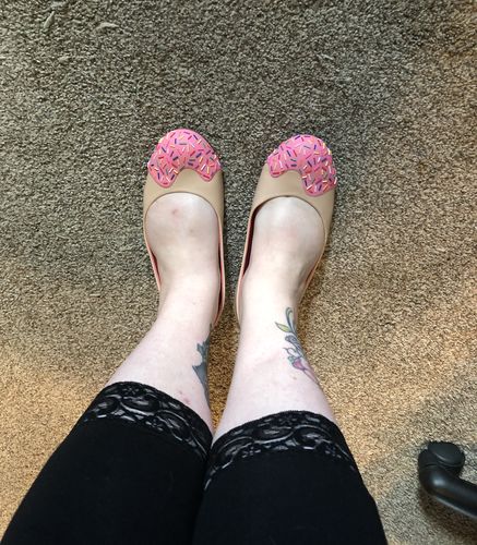 Customer photo review of Strawberry Scented Jimmie Sprinkle Flats