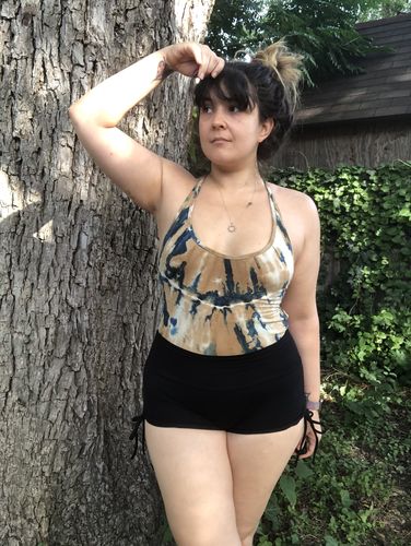 Customer photo review of Moonlit Shorts - Raven Sky