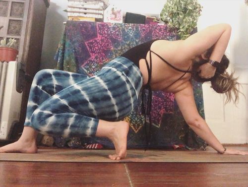 Customer photo review of Tangled Kiss Bodysuit - Raven Sky