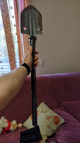 Customer photo review of Titan 23-in-1 Folding Shovel