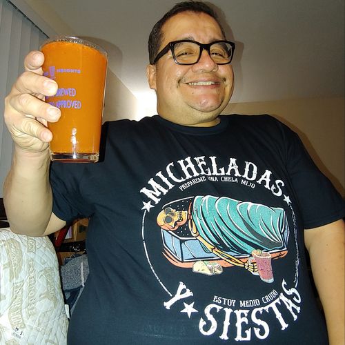 Customer photo review of Micheladas Y Siestas OG Cinco De Mayo Tee