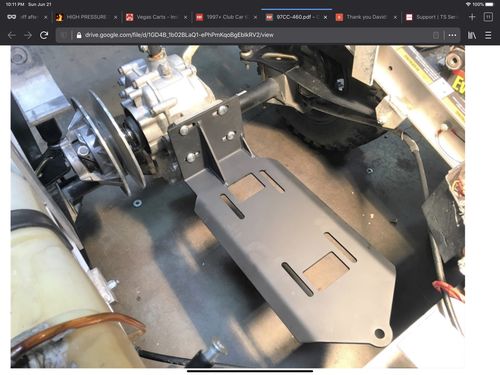 Customer photo review of Vanguard 23hp Installation Kit for 1997-2014 Club Car DS