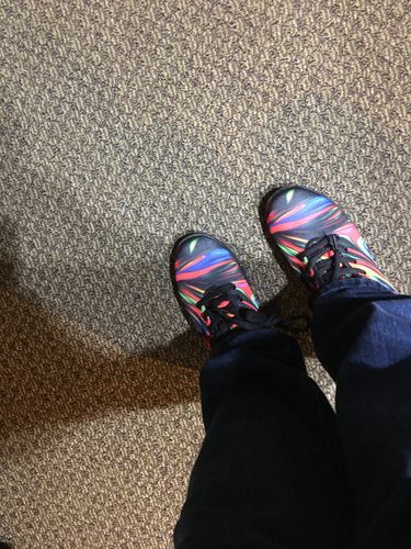 Customer photo review of Fractal Art 2 Handcrafted Sneakers