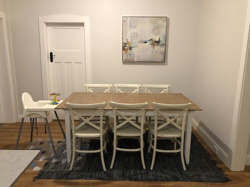 Customer photo review of Grey & Blue Gypsy Hand-Woven Leather Rug