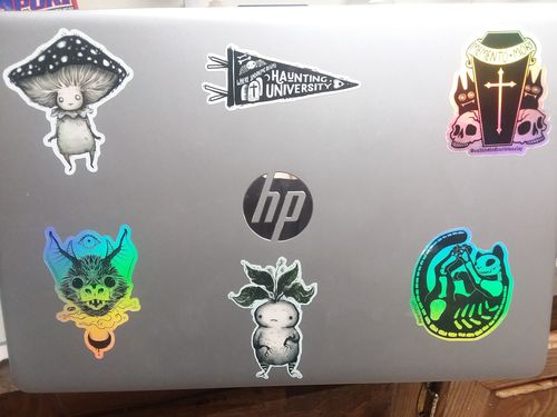 Customer photo review of Bat, Holographic Sticker