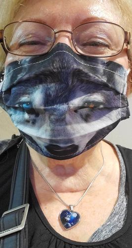 Customer photo review of Bohemian Wolf - Heart Necklace