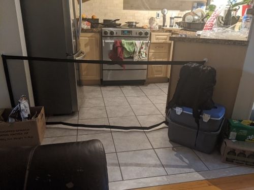 Customer photo review of Portable Pets and Kids Safety Gate