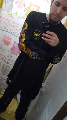 Customer photo review of SNAKE CHARMER LONG SLEEVE PREMIUM TEE