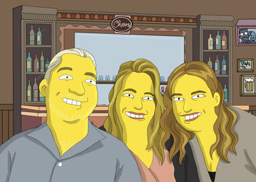 Customer photo review of Personalized Cartoon Portrait