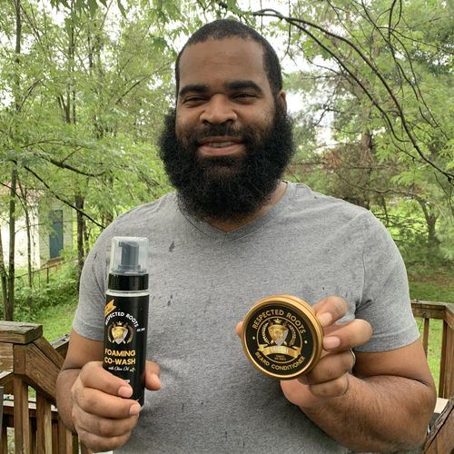 Customer photo review of Respected Roots Beard Hydration Kit
