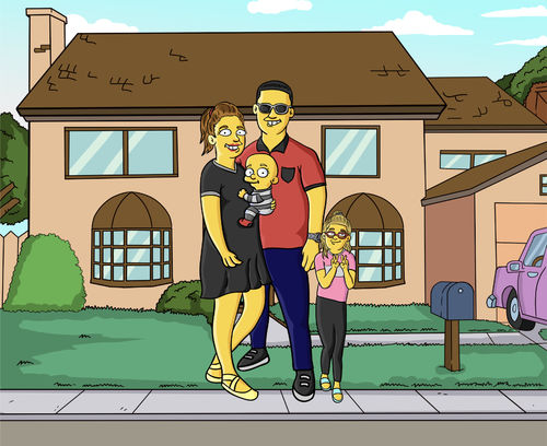 Customer photo review of SimpsonifyMe