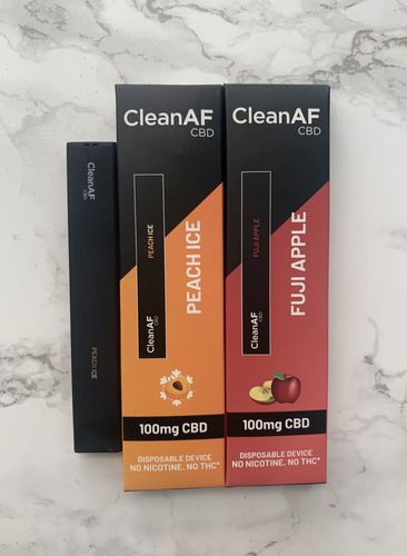 Customer photo review of 100 mg CBD Disposable Vape ~ CleanAF PUFF in 9 Flavors