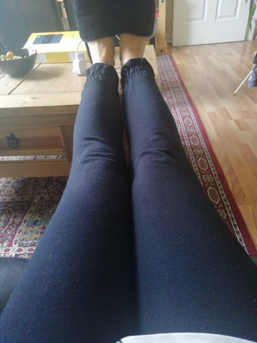 Customer photo review of Basic High Waisted Jogger - Black A78