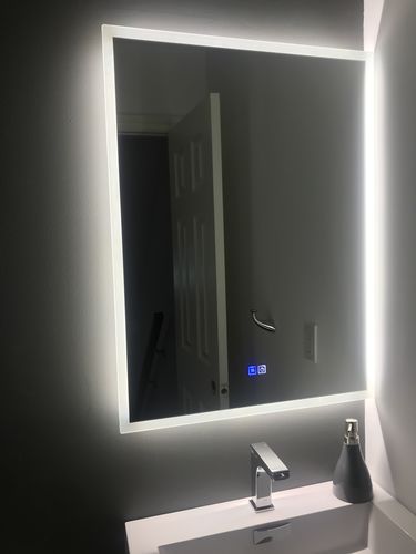 Customer photo review of MSL-112 Anti-Fog LED Mirror