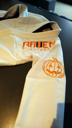 Customer photo review of BJJ Horror Headless Horseman - White