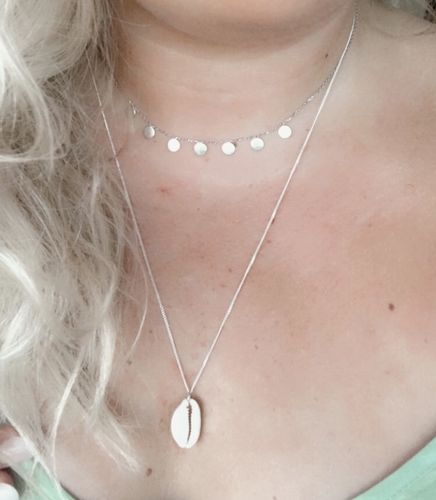 Customer photo review of Collier Sequins argent 925/00