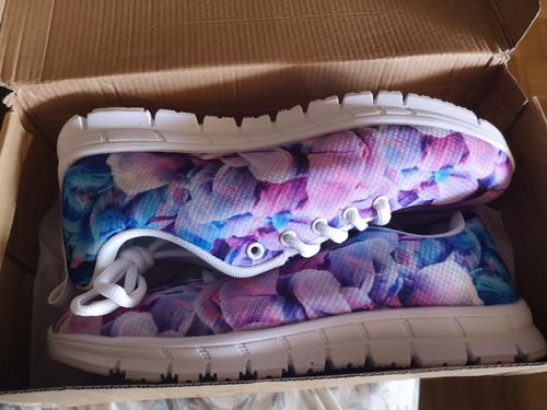 Customer photo review of Colorful Smoke Handcrafted Sneakers