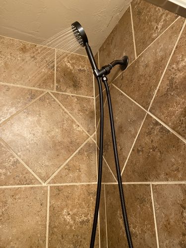 Customer photo review of 1-Spray Handheld Shower Head Set