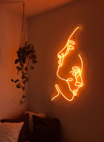 Customer photo review of 'Two Face' Neon Sign