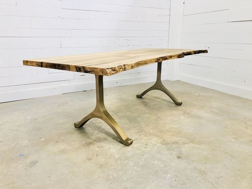 Customer photo review of Elegance table legs 430 Gold Wishbone 60 (Free Shipping USA)