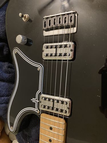 Customer photo review of STREAMLINE - Cabronita Pickguard - Black/White/Black