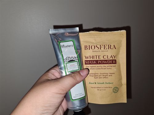 Customer photo review of Quartz & Azulene Extract Face Exfoliating