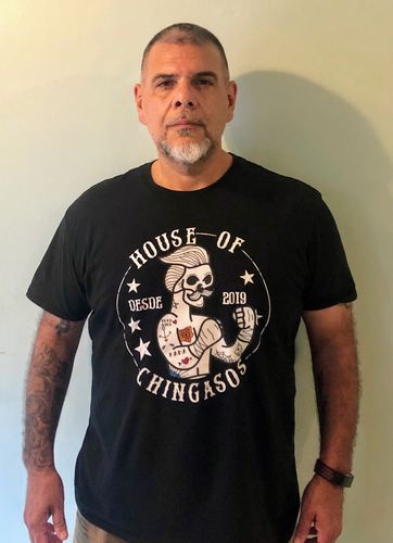 Customer photo review of House Of Chingasos Vintage Greaser T-Shirt
