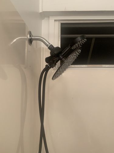 Customer photo review of 1-Spray Dual Shower Head Set