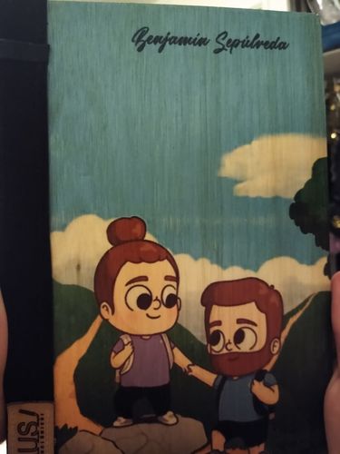 Reseña con foto de un cliente sobre Cuaderno Único