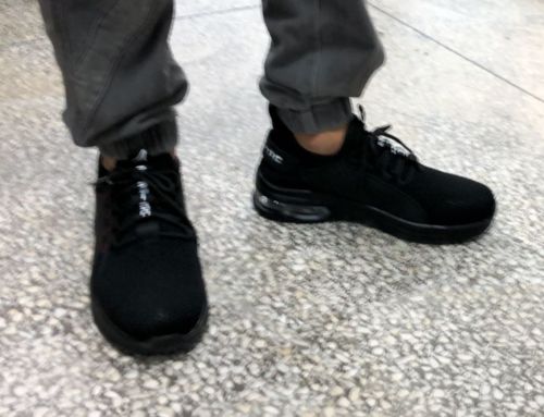 Customer photo review of fansgemacht Sommer ultraleichte atmungsaktive Mode Schutzschuhe