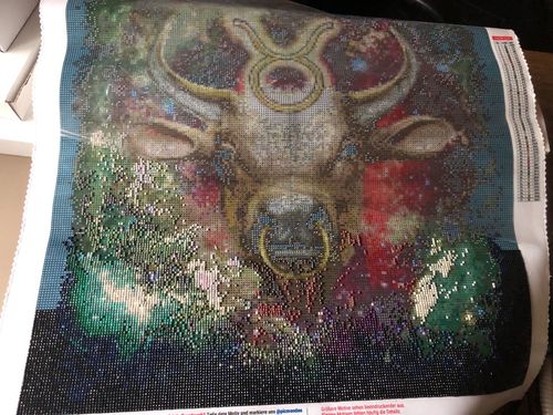 Customer photo review of Diamond Painting - Sternzeichen "Stier"