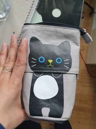 Customer photo review of CuteSchool ™ - Trousse scolaire se transformant en pot à crayon