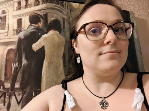 Customer photo review of Serpent of Protection Necklace