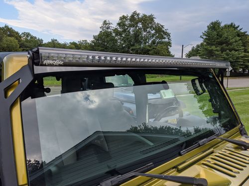 Customer photo review of Aerolidz Light Bar Cover - 50”/ 52” - Clear - Single Row